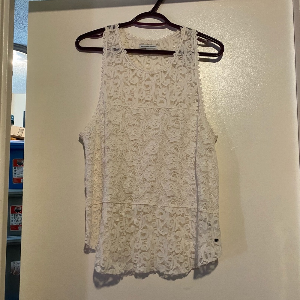 AMERICAN EAGLE LACE TANK TOP